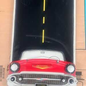 Unique Chevrolet Red and Black Car Wall chalkboard vintage
